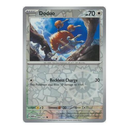 Doduo 084/165 SV 151 Reverse Holo Common Pokemon Card NEAR MINT TCG