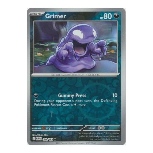 Grimer 088/165 SV 151 Reverse Holo Common Pokemon Card NEAR MINT TCG