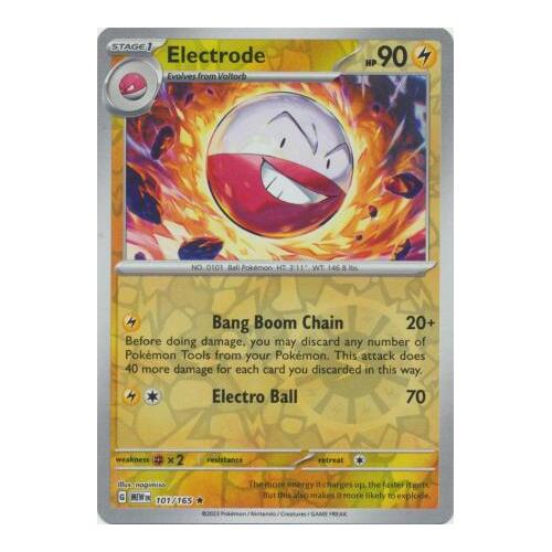 Electrode 101/165 SV 151 Reverse Holo Rare Pokemon Card NEAR MINT TCG