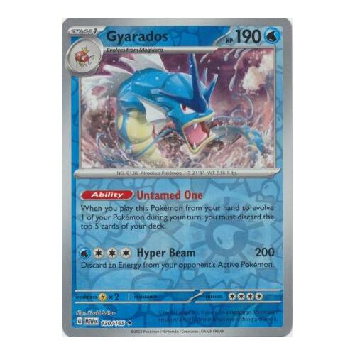 Gyarados 130/165 SV 151 Reverse Holo Rare Pokemon Card NEAR MINT TCG