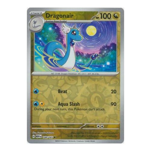 Dragonair 148/165 SV 151 Reverse Holo Uncommon Pokemon Card NEAR MINT TCG