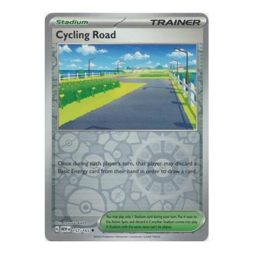 Cycling Road 157/165 SV 151 Reverse Holo Uncommon Pokemon Card NEAR MINT TCG