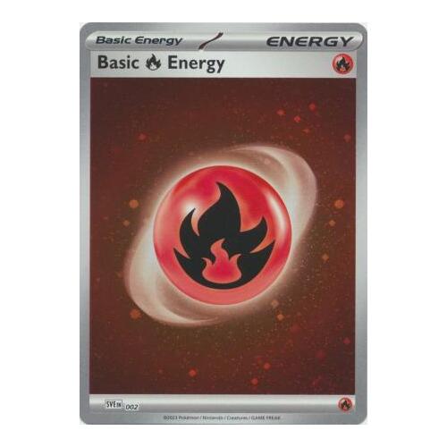 Fire Energy 002 SV 151 Reverse Galaxy Holo Pokemon Card NEAR MINT TCG