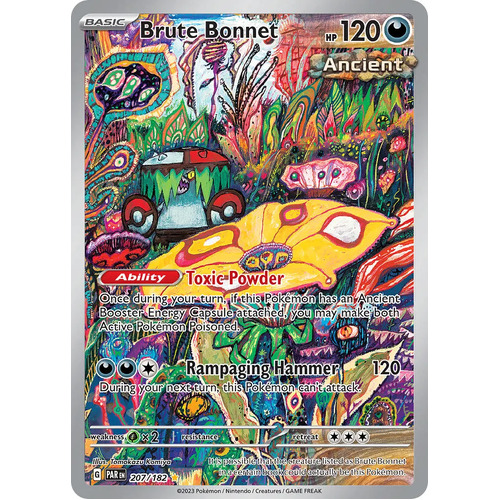 Brute Bonnet 207/182 SV Paradox Rift Illustration Rare Pokemon Card NEAR MINT TCG