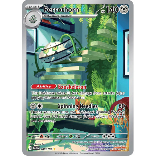 Ferrothorn 209/182 SV Paradox Rift Illustration Rare Pokemon Card NEAR MINT TCG