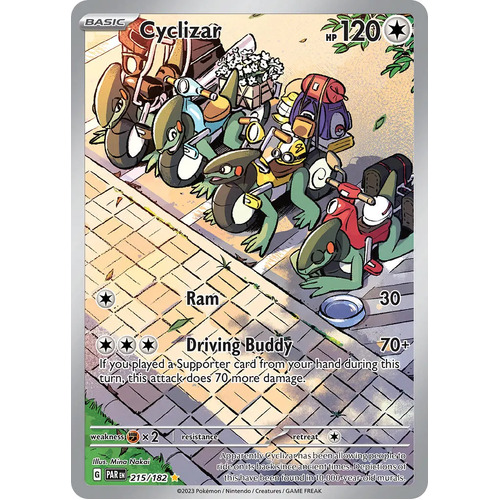 Cyclizar 215/182 SV Paradox Rift Illustration Rare Pokemon Card NEAR MINT TCG