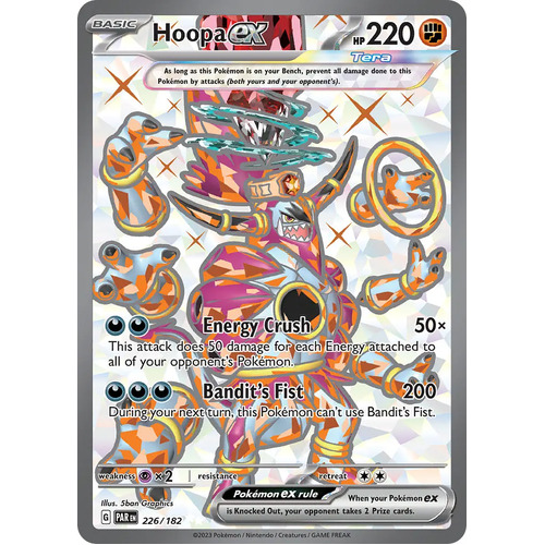 Hoopa EX 226/182 SV Paradox Rift Full Art Secret Rare Pokemon Card NEAR MINT TCG
