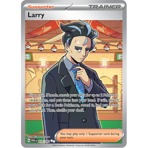 Larry 235/182 SV Paradox Rift Full Art Secret Rare Pokemon Card NEAR MINT TCG