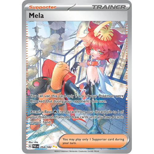 Mela 254/182 SV Paradox Rift Special Illustration Rare Pokemon Card NEAR MINT TCG