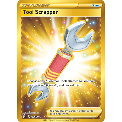 Tool Scrapper 208/192 SWSH Rebel Clash Holo Secret Rare Full Art Pokemon Card NEAR MINT TCG