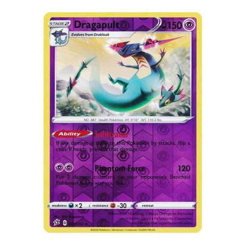 Dragapult Holo 91//192 Rebel Clash for Pokemon Card Online TCG Digital