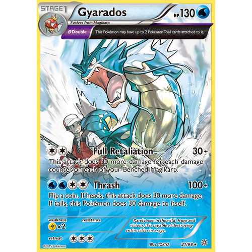 Gyarados 21/98 XY Ancient Origins Holo Rare Pokemon Card NEAR MINT TCG