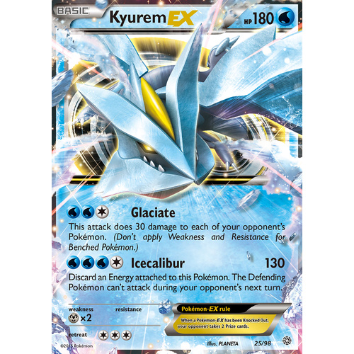 Kyurem EX 25/98 XY Ancient Origins Holo Ultra Rare Pokemon Card NEAR MINT TCG