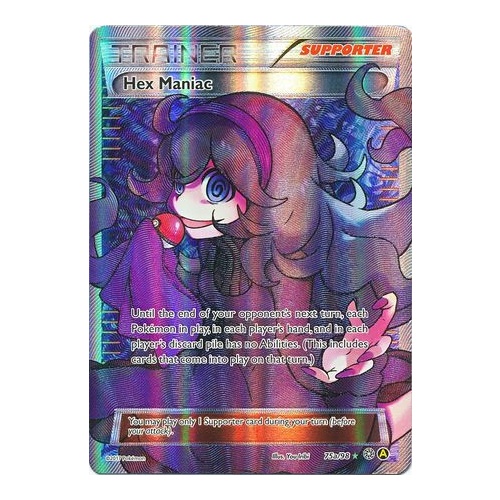 Hex Maniac 75a/98 XY Ancient Origins Ultra Rare Full Art Pokemon Card NEAR MINT Alternate Art Promo