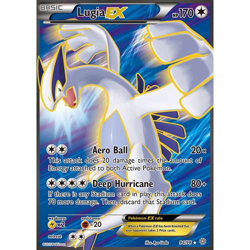 Lugia EX 94/98 XY Ancient Origins Holo Ultra Rare Full Art
