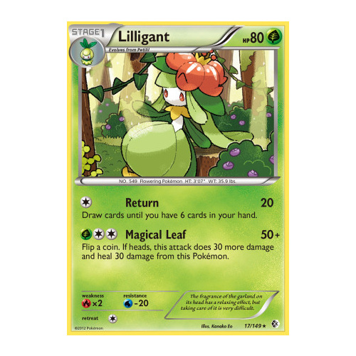 Lilligant 17/149 BW Boundaries Crossed Rare Pokemon Card NEAR MINT TCG