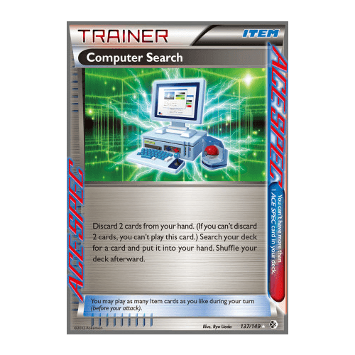 Computer Search 137/149 BW Boundaries Crossed Holo Rare Ace Spec Trainer Pokemon Card NEAR MINT TCG