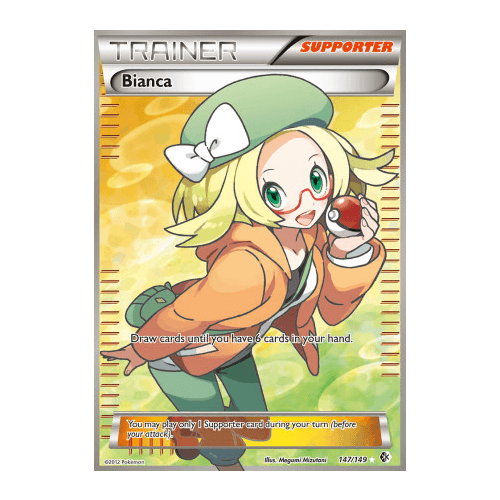 Bianca 147/149 BW Boundaries Crossed Holo Ultra Rare Full Art Pokemon Card NEAR MINT TCG
