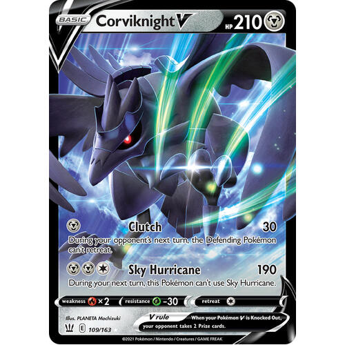 Corviknight V 109/163 SWSH Battle Styles Holo Ultra Rare Pokemon Card NEAR MINT TCG