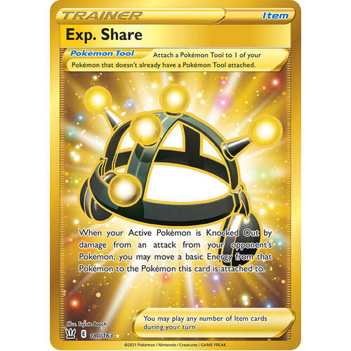 Exp. Share 180/163 SWSH Battle Styles Full Art Holo Secret Rare Trainer Pokemon Card NEAR MINT TCG