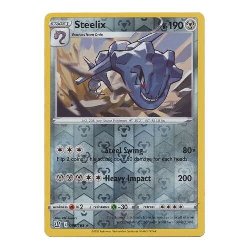 Holo Rare Pokemon TCG Card Steelix 99//163