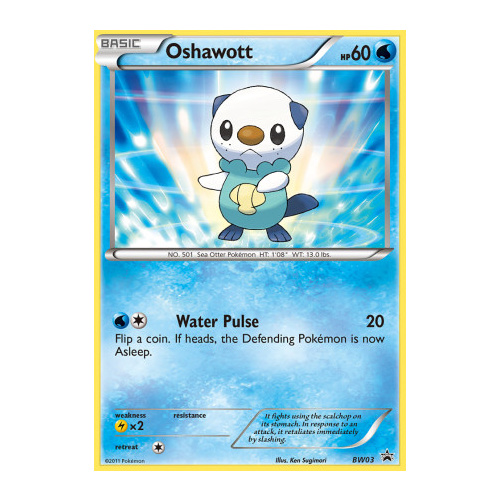 Oshawott BW03 BW Black Star Promo Pokemon Card NEAR MINT TCG