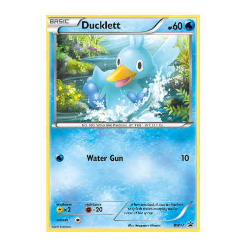 Ducklett BW17 BW Black Star Promo Pokemon Card NEAR MINT TCG