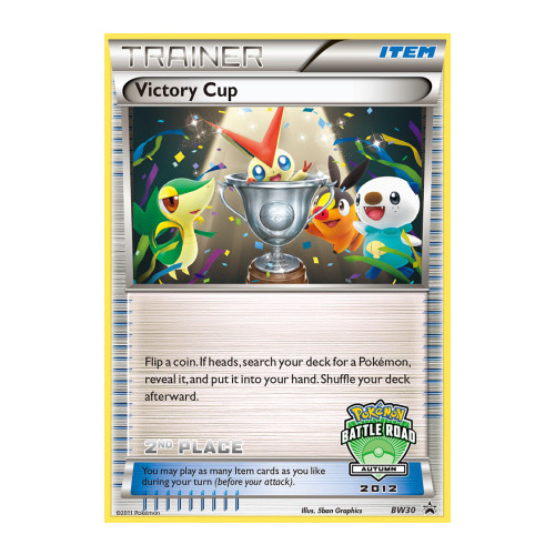 Victory Cup 2nd Place BW30 BW Black Star Promo Pokemon Card NEAR MINT TCG