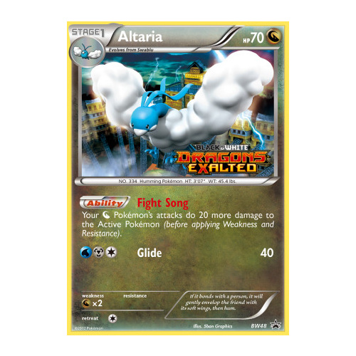 Altaria BW48 BW Black Star Promo Pokemon Card NEAR MINT TCG