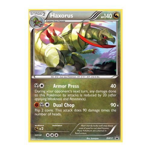 Haxorus BW57 BW Black Star Promo Pokemon Card NEAR MINT TCG