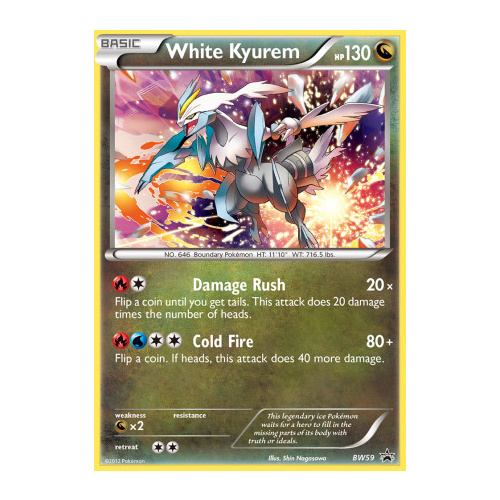 White Kyurem BW59 BW Black Star Promo Pokemon Card NEAR MINT TCG