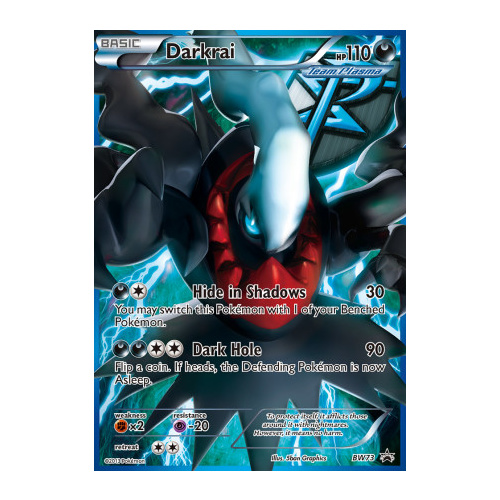 Darkrai BW73 BW Black Star Promo Pokemon Card NEAR MINT TCG