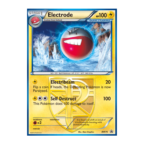 Electrode BW76 BW Black Star Promo Pokemon Card NEAR MINT TCG