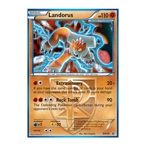 Landorus BW79 BW Black Star Promo Pokemon Card NEAR MINT TCG