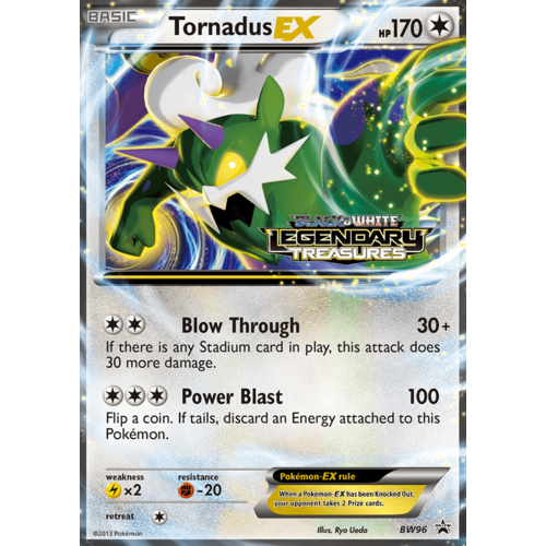 Tornadus EX BW96 BW Black Star Promo Pokemon Card NEAR MINT TCG