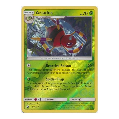 Ariados 6/168 Celestial Storm Holo Rare Pokemon