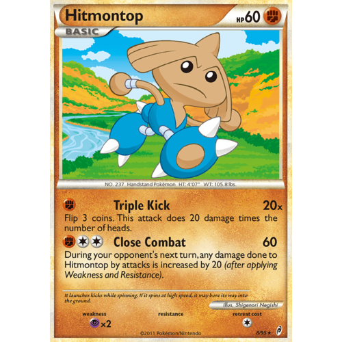 Hitmontop 8/95 Call of Legends Holo Rare Pokemon Card NEAR MINT TCG