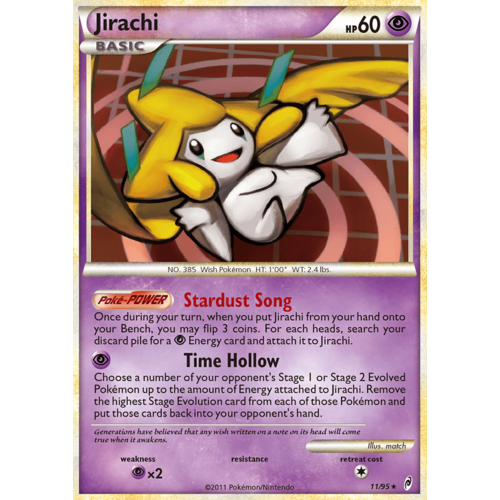 Jirachi 11/95 Call of Legends Holo Rare Pokemon Card NEAR MINT TCG