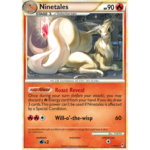 Ninetales 17/95 Call of Legends Holo Rare Pokemon Card NEAR MINT TCG