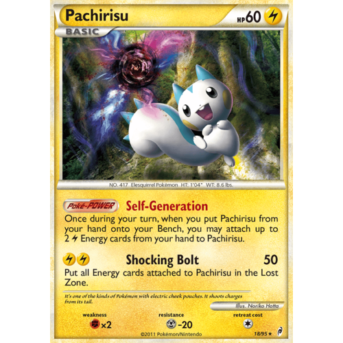 Pachirisu 18/95 Call of Legends Holo Rare Pokemon Card NEAR MINT TCG