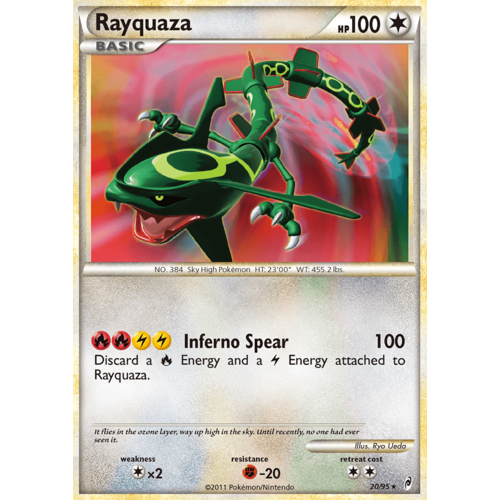 Rayquaza 20/95 Call of Legends Holo Rare Pokemon Card NEAR MINT TCG