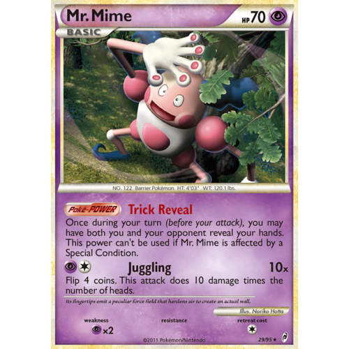 Mr. Mime 29/95 Call of Legends Rare Pokemon Card NEAR MINT TCG