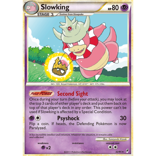 Slowking 32/95 Call of Legends Rare Pokemon Card NEAR MINT TCG