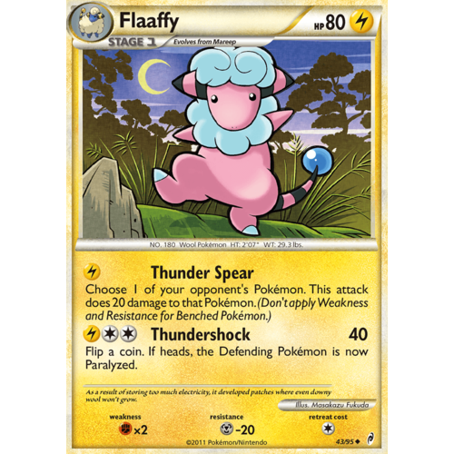 Flaaffy 43/95 Call of Legends Uncommon Pokemon Card NEAR MINT TCG