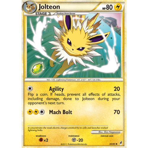 Jolteon 45/95 Call of Legends Uncommon Pokemon Card NEAR MINT TCG