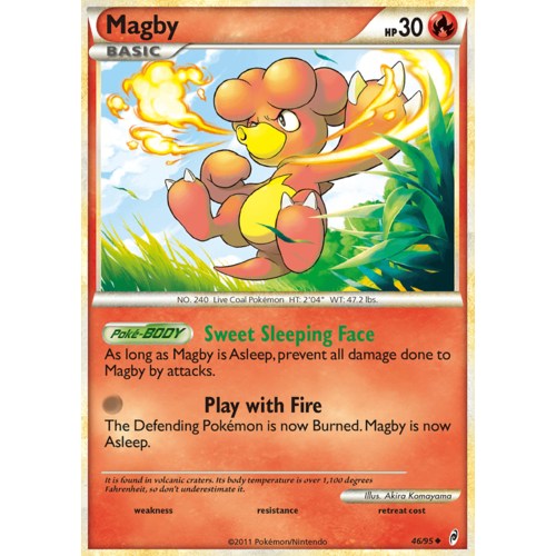 Magby 46/95 Call of Legends Uncommon Pokemon Card NEAR MINT TCG
