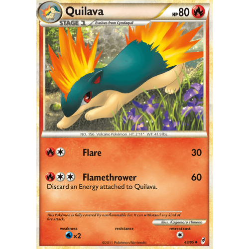 Quilava 49/95 Call of Legends Uncommon Pokemon Card NEAR MINT TCG