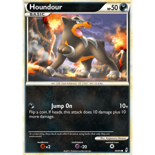 Houndour 59/95 Call of Legends Common Pokemon Card NEAR MINT TCG