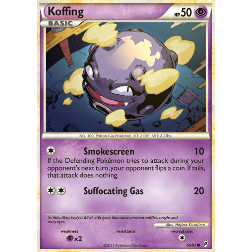 Koffing 60/95 Call of Legends Common Pokemon Card NEAR MINT TCG
