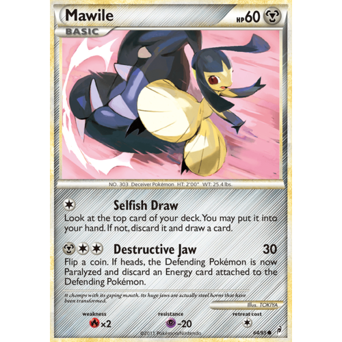 Mawile 64/95 Call of Legends Common Pokemon Card NEAR MINT TCG